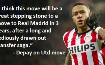 Depay: “United Move a Stepping Stone to Real Madrid in 3 Years.” Memphis Depay