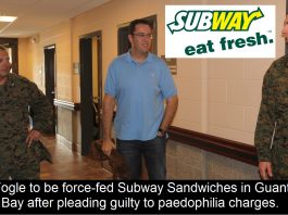 Jared Fogle to be force-fed Subway