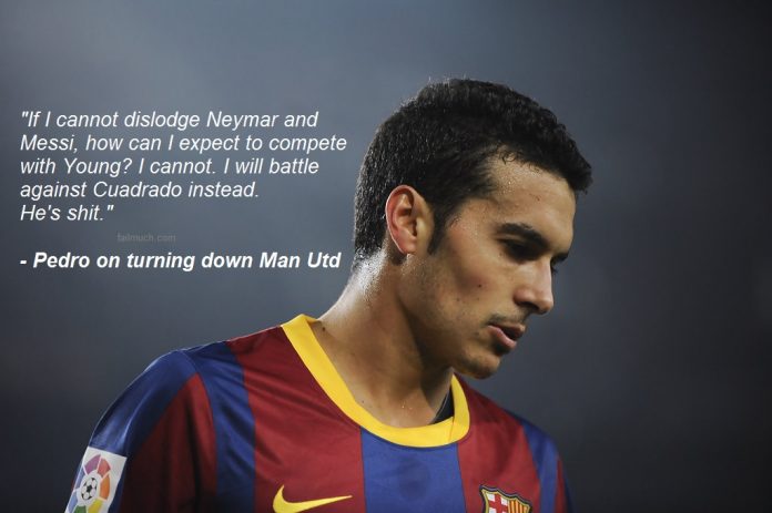 Pedro speaking about Ashley Young.