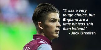 Jack Grealish speaks about decision: “England are the lesser of two evils.”