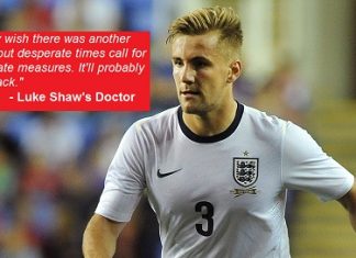 Shaw to have leg amputated; may not be fit for Euros