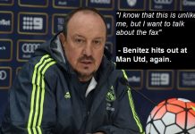 Benitez breaks silence on De Gea saga: “For once, I want to talk about the fax.”