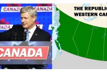 Harper suggests “Republic of Western Canada” could separate from Canada.