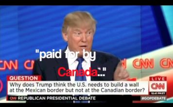 WATCH: Donald Trump to build wall with Canada (Exclusive video and details)