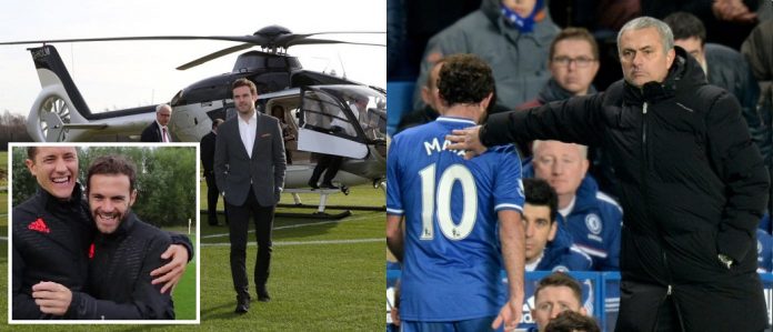Helicopter Spotted At Juan Mata's House As Tearful Herrera Waves Him Off