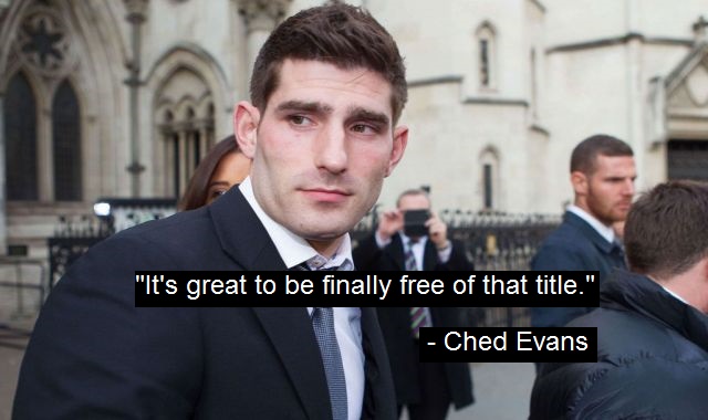 Ched Evans Relieved To Be Downgraded From 