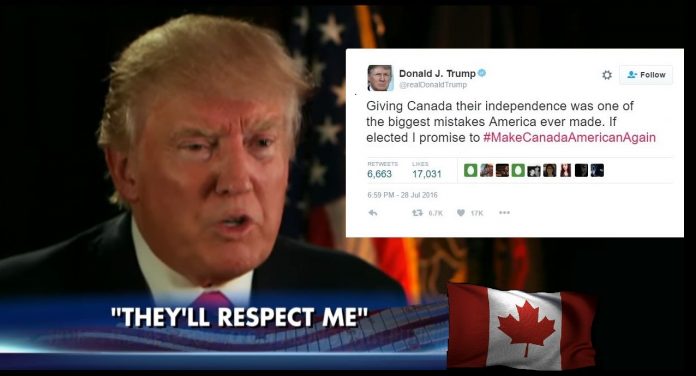 Trump Claims America Should Never Have Given Canada Its Independence