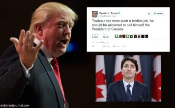 Donald Trump Calls Justin Trudeau “Canada’s Worst President Yet” Trump Calls Justin Trudeau "Canada's Worst President Yet" | Trudeau Trump