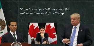 Trump Reassures Mexico That Canada Will Pay Half Of Border Wall Trump Canada pay for wall