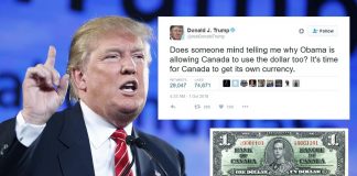 Trump Blames Canada For Bad U.S. Economy, Demands ‘They Get Their Own Currency’ Deleted Trump Canadian Dollar tweet after Donald speaks to Fox News