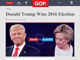 GOP Website Declares Donald Trump Election Winner