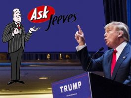 Trump Ask Jeeves "the only one I trust right now."