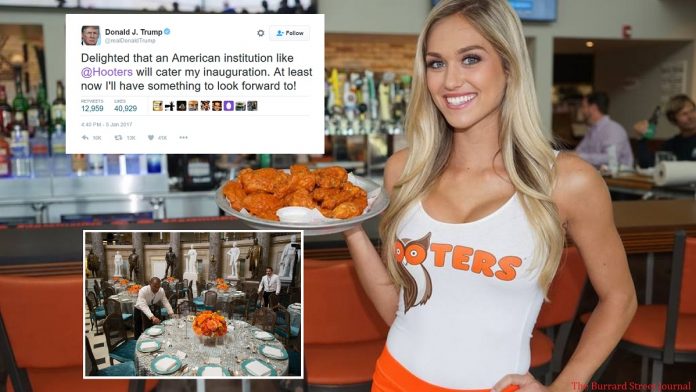 Hooters 'Honoured' At Being Selected To Cater Trump Inauguration | Hooters Trump inauguration