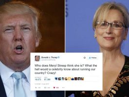 Trump Warns Meryl Streep That Celebrities Have 'No Place In Politics'