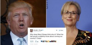 Trump Warns Meryl Streep That Celebrities Have ‘No Place In Politics’ Trump Warns Meryl Streep That Celebrities Have 'No Place In Politics'