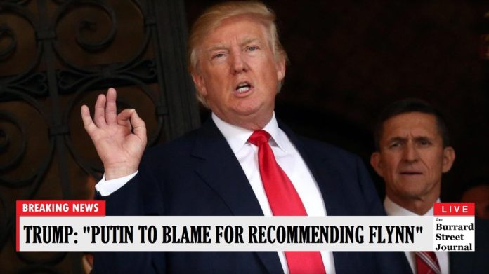 Trump blames Putin for Flynn appointment