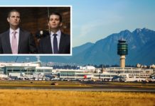 Trump Sons Detained At Vancouver Airport Due To Alleged Ties With Fascist Dictator Trump sons detained at YVR Airport, Vancouver