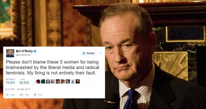 Bill O'Reilly Claims Women He Sexually Harassed Are 'Not Entirely' To Blame For Firing | Bill O'Reilly women not responsible