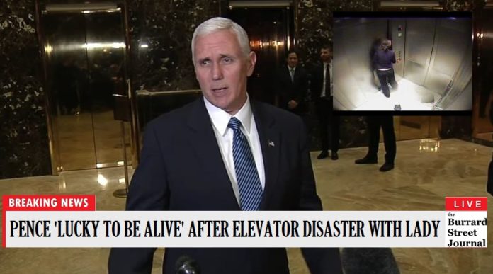 Mike Pence Hospitalized After Becoming Trapped In Elevator With Female | Mike Pence elevator