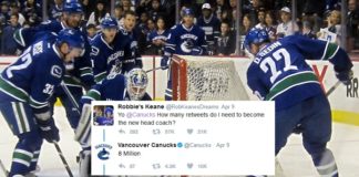 Vancouver Canucks Promise To Appoint Fan As Head Coach If He Gets 8 Million Retweets