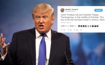 Trump Mocks Trudeau For Celebrating Thanksgiving ‘6 Weeks Early’ Trump Mocks Trudeau For Celebrating Thanksgiving 6 Weeks Early