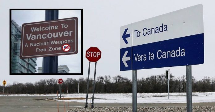 Canadian City Imposes Strict Ban On All Americans Hoping To Travel With Nuclear Weapons