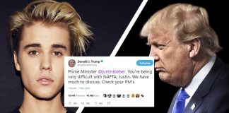 Trump Tweets Nafta Criticisms To ‘Prime Minister’ Justin Bieber Trump Tweets Nafta Criticisms To 'Prime Minister' Justin Bieber | Trump Bieber