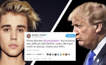 Trump Tweets Nafta Criticisms To ‘Prime Minister’ Justin Bieber Trump Tweets Nafta Criticisms To 'Prime Minister' Justin Bieber | Trump Bieber
