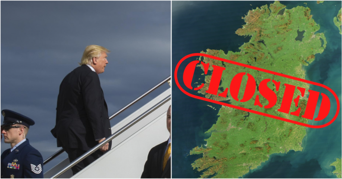 Trump Ireland visit Abandoned After Island Closes For Maintenance