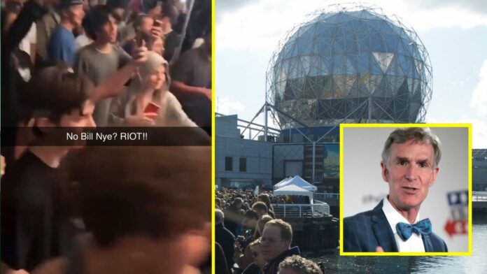Riot Break At Science World After Bill Nye Cancels At Last Minute